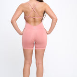 Bullish Mentality Women's Pink Short Bodysuit