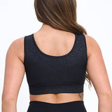 Bullish Mentality Women's Black Leopard Sports Bra