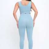 Bullish Mentality Women's Sport Bra Light Blue
