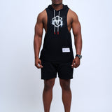Bullish Mentality Men's Black Sleeveless Training Hoodie