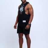 Bullish Mentality Men's Black Sleeveless Training Hoodie