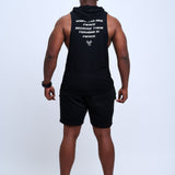 Bullish Mentality Men's Black Sleeveless Training Hoodie