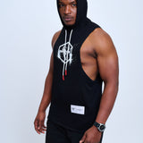 Bullish Mentality Men's Black Sleeveless Training Hoodie